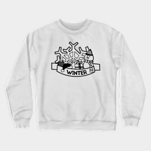 Lovely winter (Black) Crewneck Sweatshirt